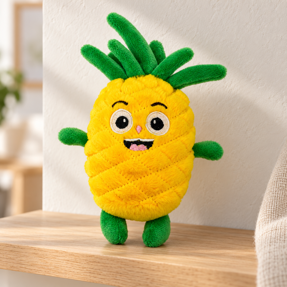 Ananas-Plüschtier – Ansicht im Alltag