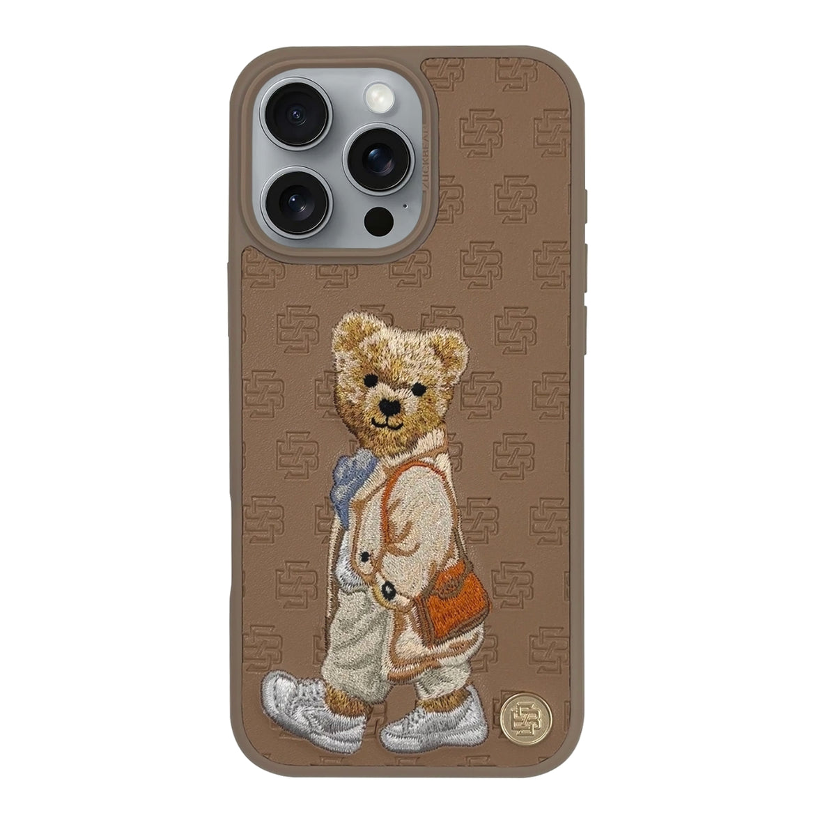 ZB Paris Gentleman iPhone-Hülle – gesticktes Bärenmotiv