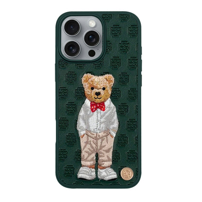 ZB Paris Gentleman iPhone-Hülle – gesticktes Bärenmotiv