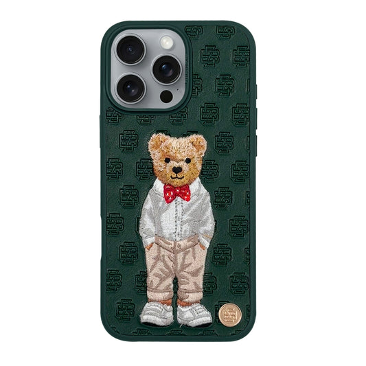 ZB Paris Gentleman iPhone-Hülle – gesticktes Bärenmotiv